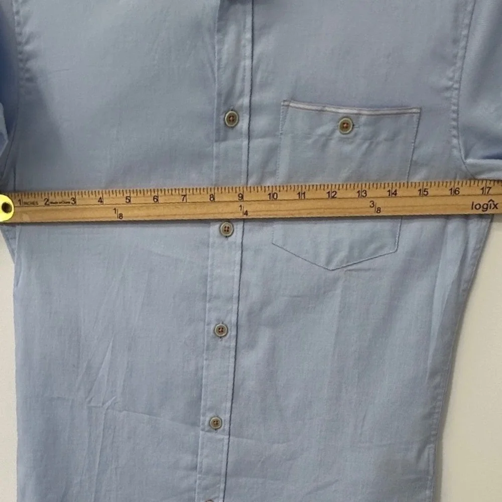 Ted Baker London‎ Boys Light Blue Short Sleeve Button Down Shirt Size 1